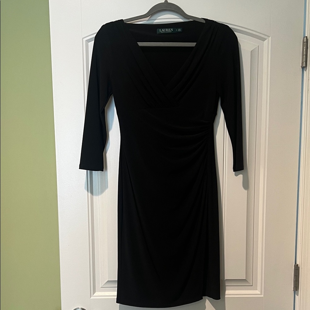 Black Ralph Lauren V-Neck Dress